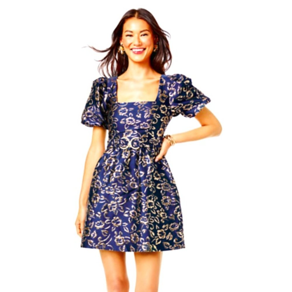 Kasslyn Dress | Lilly Pulitzer | Navy | Size 4